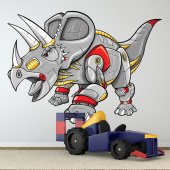 Wandsticker Triceratops