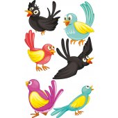 Wandsticker Vogel Set