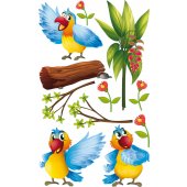 Wandsticker Vogel Set