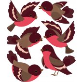 Wandsticker Vogel Set