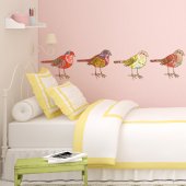 Wandsticker Vogel Set