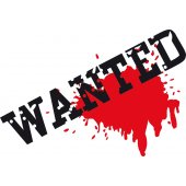 Wandsticker Wanted