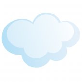 Wandsticker Wolke