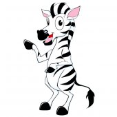 Wandsticker Zebra