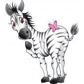 Wandsticker Zebra