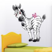 Wandsticker Zebra