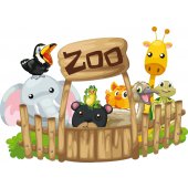 Wandsticker Zoo