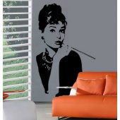 Wandtattoo Audrey Hepburn