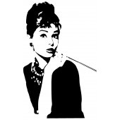 Wandtattoo Audrey Hepburn