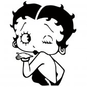 Wandtattoo Betty Boop