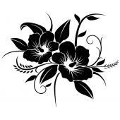 Wandtattoo Blume