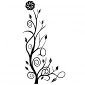 Wandtattoo Blume