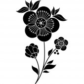 Wandtattoo Blume