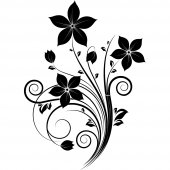 Wandtattoo Blume