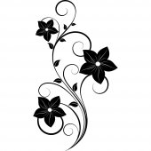 Wandtattoo Blume