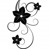 Wandtattoo Blume