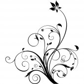 Wandtattoo Blume