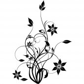 Wandtattoo Blume