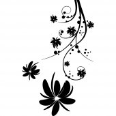 Wandtattoo Blume