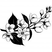 Wandtattoo Blume