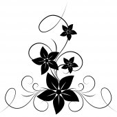 Wandtattoo Blume