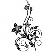 Wandtattoo Blume