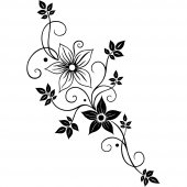 Wandtattoo Blume