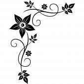 Wandtattoo Blume