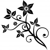 Wandtattoo Blume