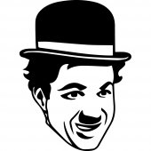 Wandtattoo Charlie Chaplin