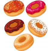 Wandtattoo Donuts Set