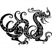 Wandtattoo Drachen