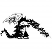 Wandtattoo Drachen