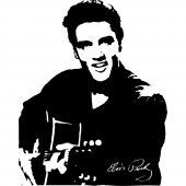 Wandtattoo Elvis Presley