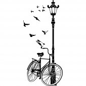 Wandtattoo Fahrrad