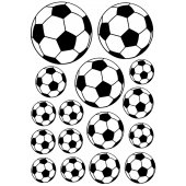 Wandtattoo Fußball Set