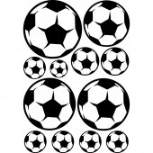 Wandtattoo Fußball Set