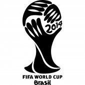 Wandtattoo Fußball Weltmeisterschaft Brasilien 2014