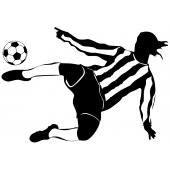 Wandtattoo Fußballspieler