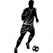 Wandtattoo Fußballspieler