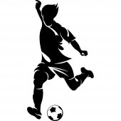 Wandtattoo Fußballspieler