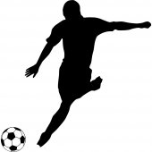 Wandtattoo Fußballspieler