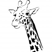 Wandtattoo Giraffe