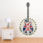 Wandtattoo Gitarre