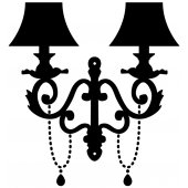 Wandtattoo Lampe