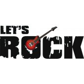 Wandtattoo Let's rock