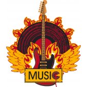 Wandtattoo Musik