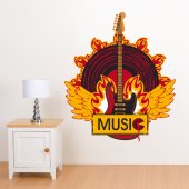 Wandtattoo Musik