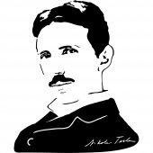 Wandtattoo Nikola Tesla
