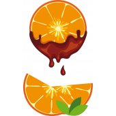 Wandtattoo Orange